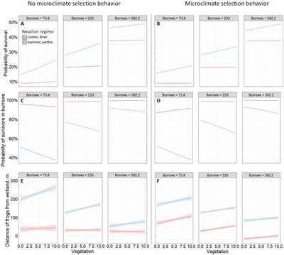 Estimating the potential drivers of dispersal outcomes for juvenile gopher frogs (Rana capito) using agent-based models